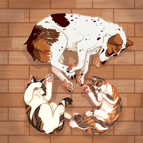 chibi fullbody | flat color